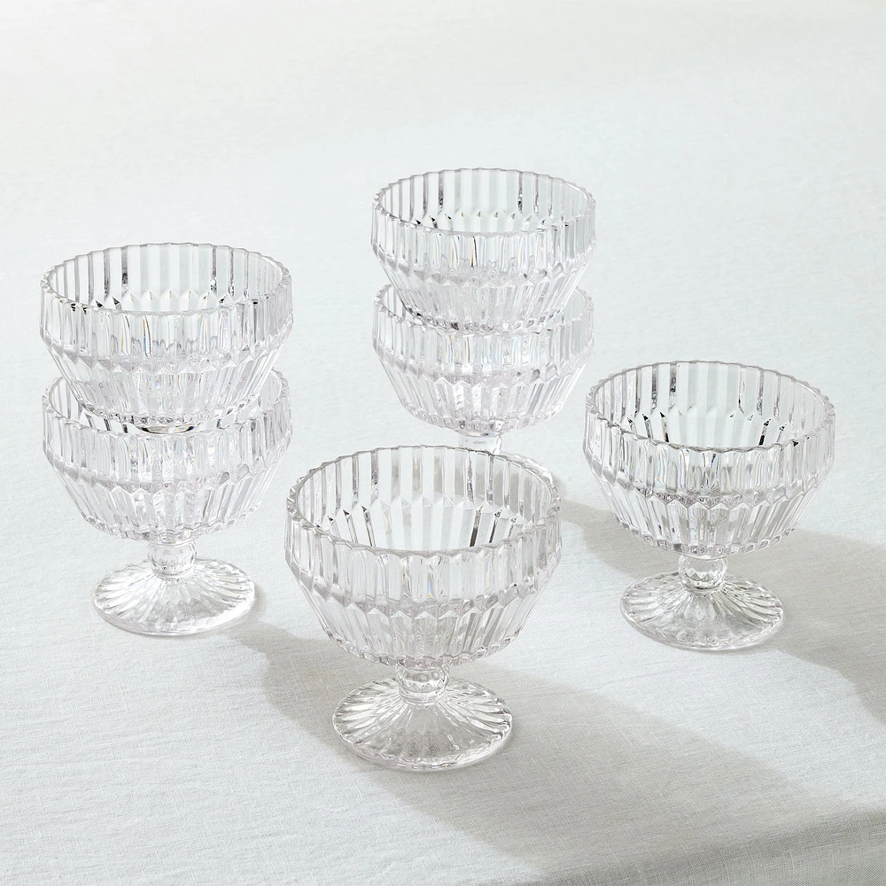 Archie Glass Coupes (Set of 6) | West Elm