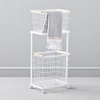 Yamazaki Tosca Laundry Basket & Wagon | West Elm