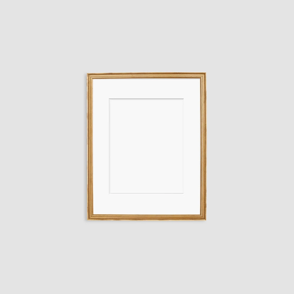 Simply Framed Gallery Frame, Antique Gold/Mat, 16"X20"