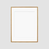 Simply Framed Gallery Frame, Antique Gold/Mat, 16"X20"