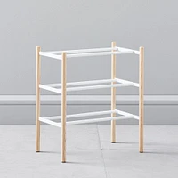 Yamazaki Extended Shoe Rack, White