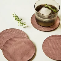 Molly M Within Leather Coasters - Set of 4 | West Elm