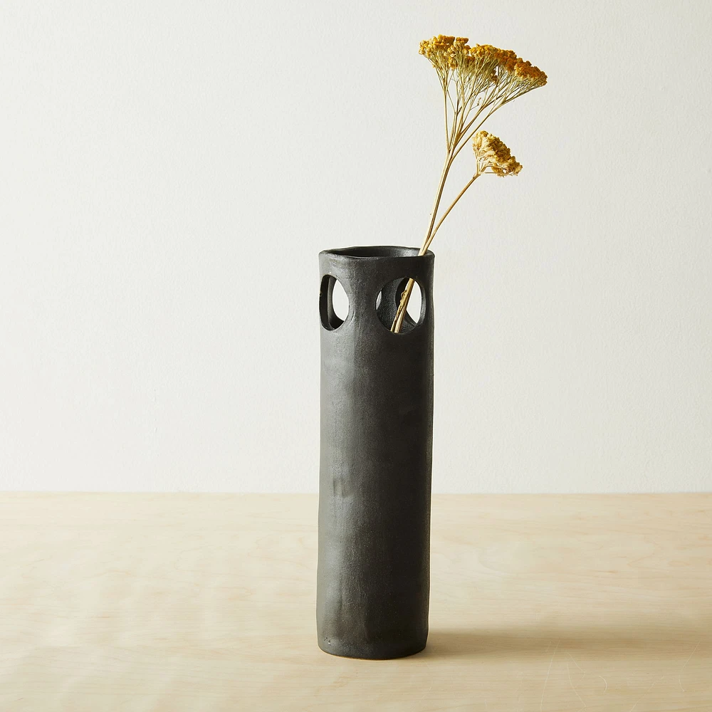 Cenote Vase, Black, Large