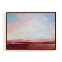 Canyon Blue by Alison Jerry, Natural Wood Frame, Full Bleed, 24x18