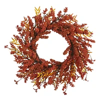 Faux Harvest Berry Wreath | West Elm