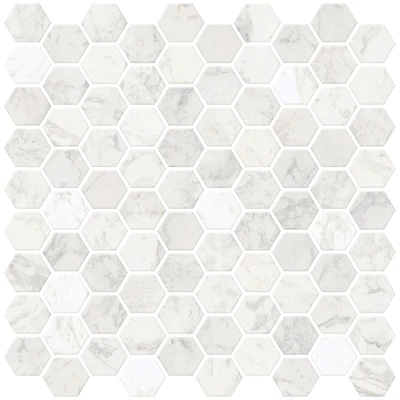 Mosaic Marble Backsplash Wallpaper | West Elm