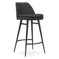 Finley Leather Counter Stool | West Elm