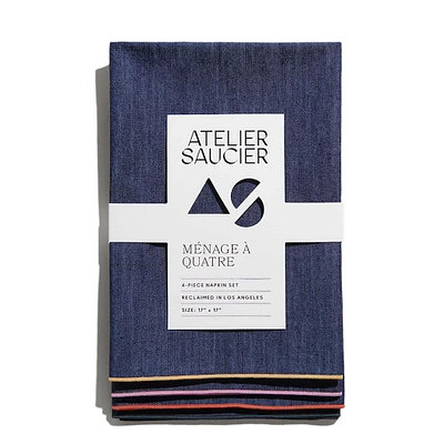 Atelier Saucier Rainbow Napkin Set | West Elm