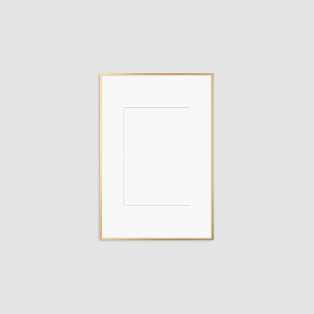 Metal Gallery Frame, Matte Gold, 16"x20"