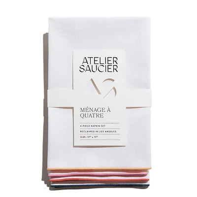 Atelier Saucier Rainbow Twill Napkin Set | West Elm