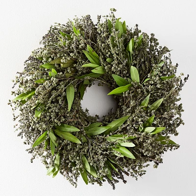 Dried Savory & Marjoram Wreath | West Elm