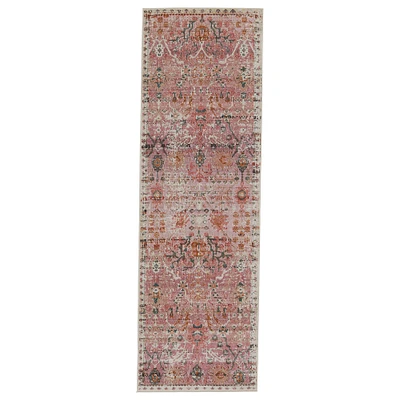 Elva Outdoor Performance Rug, 5'X7'3", Pink