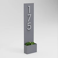 Post & Porch Customizable Standing Tall Address Planter | West Elm