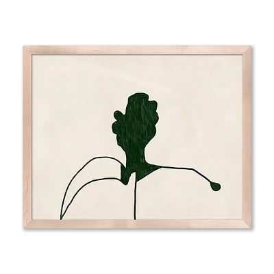 Horizontal Stem Green Wall Art by Fox Prints | West Elm