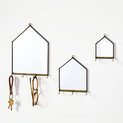 SZKLO Glass House Mirror Wall Organizers | West Elm