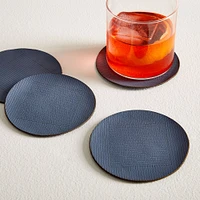 Molly M Within Leather Coasters - Set of 4 | West Elm