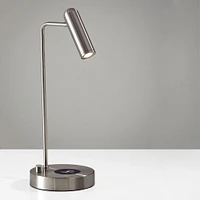 Linear Metal LED Wireless Charging & USB Task Lamp | Modern Lighting West Elm