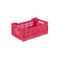 Small Folding Crate - Neon Yellow