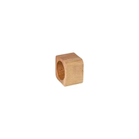 Costa Nova Square Wood Napkin Rings (Set of 4) | West Elm