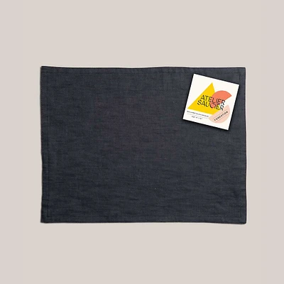 Atelier Saucier Dark Denim Placemat | West Elm