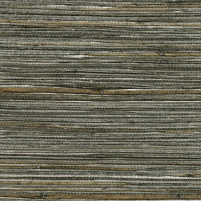 Metallic Gunmetal Grasscloth Wallpaper | West Elm