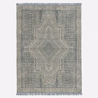 Indra Rug, 5x8, Indigo