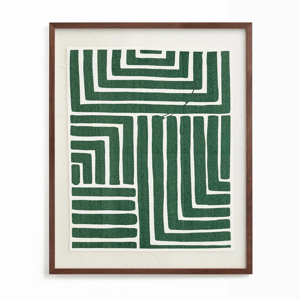 "Hard & Soft" Framed Textile Art by Minted for West Elm | West Elm