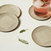 Molly M Within Leather Coasters - Set of 4 | West Elm