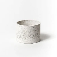 Pretti.Cool 4" Cylinder Vessel, White Terrazzo