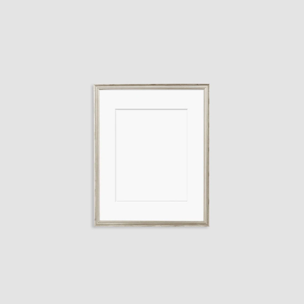 Simply Framed Gallery Frame, Antique Silver/Mat, 16"X20"