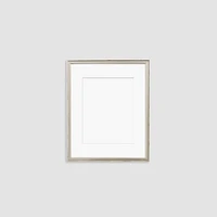 Simply Framed Gallery Frame, Antique Silver/Mat, 16"X20"