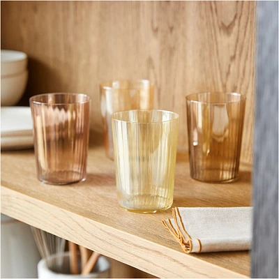 Gems Tall Drinking Glasses (Set of 4) | West Elm