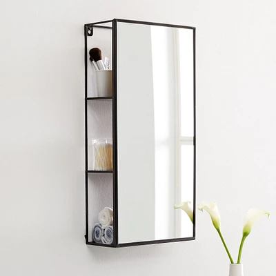 Cubiko Storage Wall Mirror | West Elm