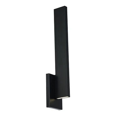 Thin Modern LED Outdoor Sconce 18", Brushed Aluminum