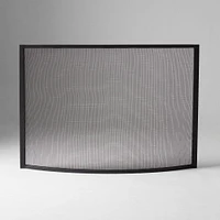 Industrial Fireplace Screen, Black