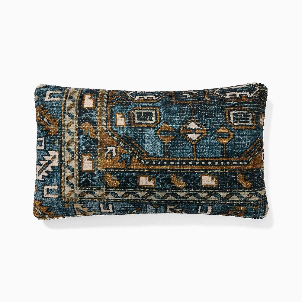 Darian Pillow Cover,12x21, Petrol