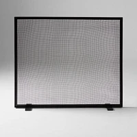 Thin Metal Fireplace Screen | West Elm