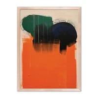 Saturated Color Abstracts 10 by Coup dEsprit Ltd, Framed Paper, 18x24, Maple