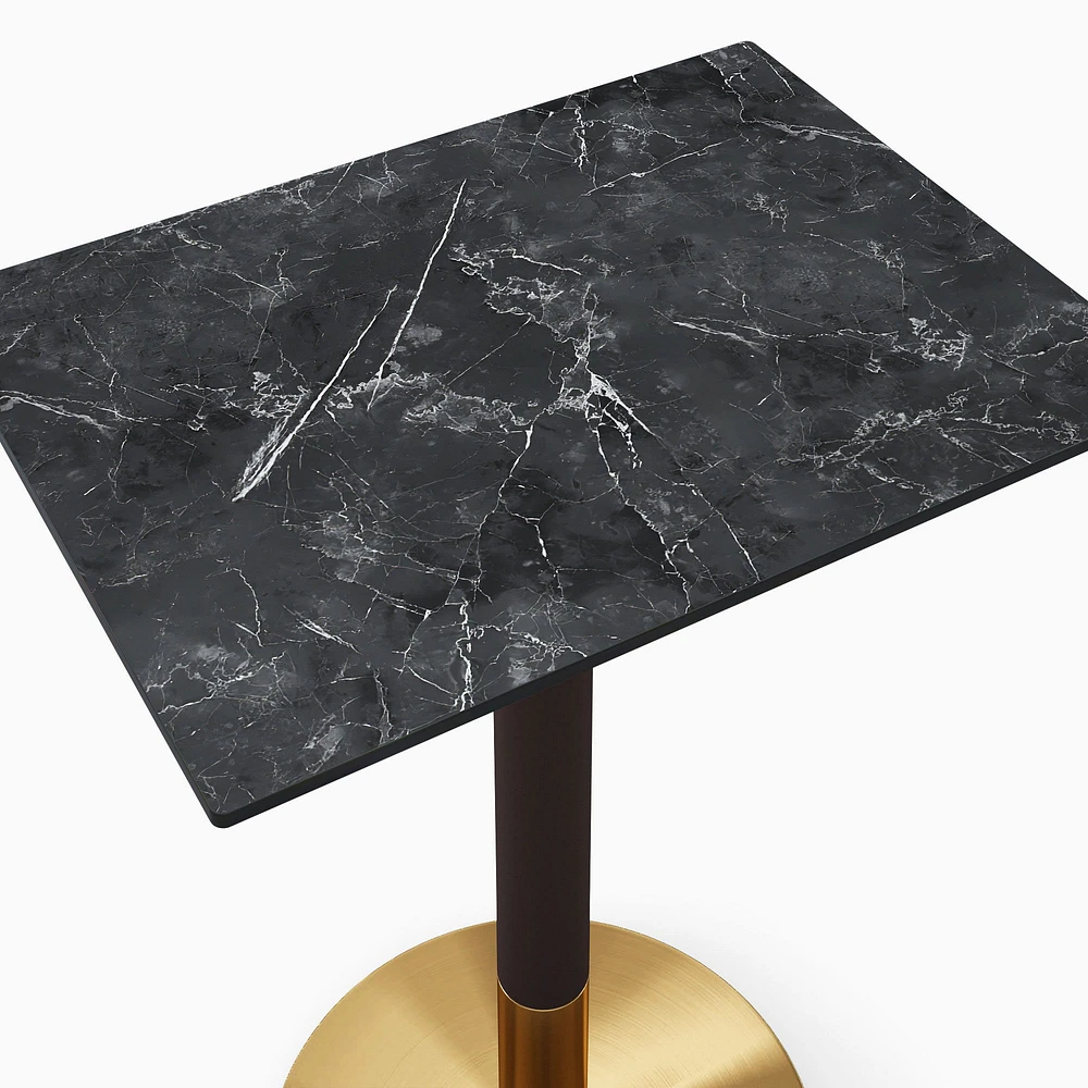 Orbit Restaurant Rectangle Bar Table - Porcelain | West Elm