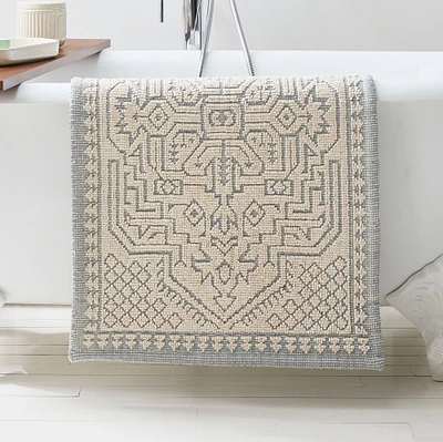 Woven Persian Bathmat, 21"x34", Black