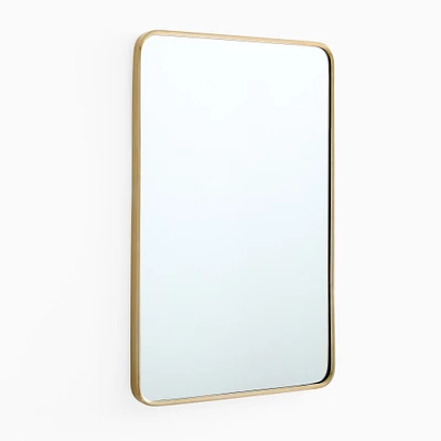 Streamline Metal Rounded Edge Wall Mirror | West Elm