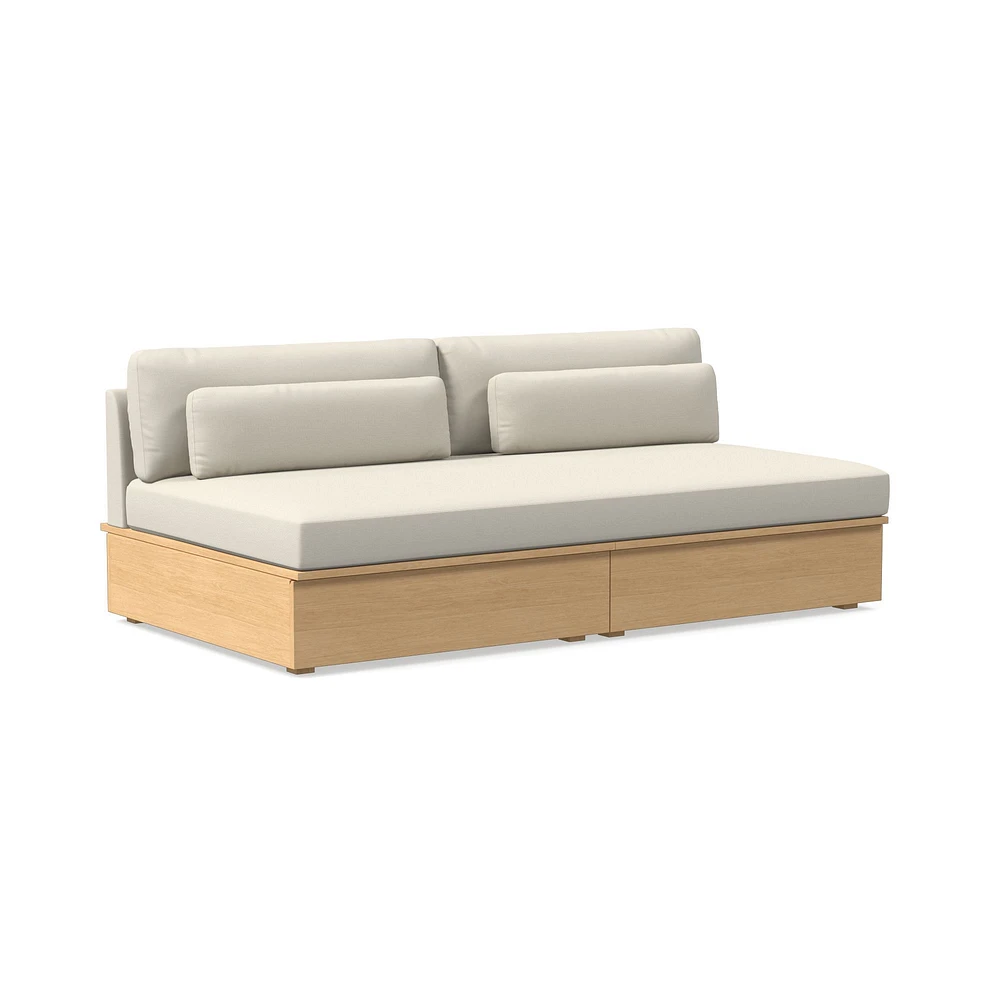 Harwood Armless Storage Sofa (75") | West Elm