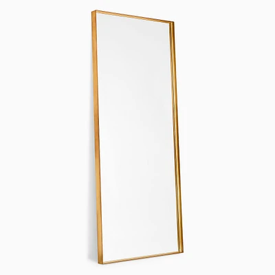 Deep Frame Thin Metal Floor Mirror | West Elm