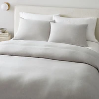 European Flax Linen Full/Queen Duvet, White