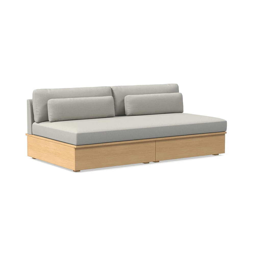 Harwood Armless Storage Sofa (75") | West Elm