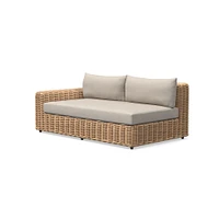 Westport Outdoor Sectional Armless Single Cushion
 Cover, Canvas, Natural