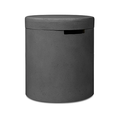 Xia 18"H Round Concrete Propane Tank Cover and Side Table Fog by Jensen Co.