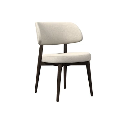 Chip & Dent: Hyde Dining Chair, Poly, Twill, Alabaster