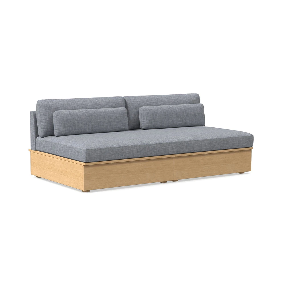 Harwood Armless Storage Sofa (75") | West Elm