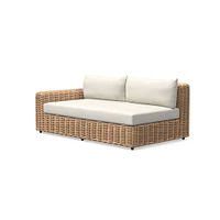 Westport Outdoor Sectional Armless Single Cushion
 Cover, Canvas, Natural